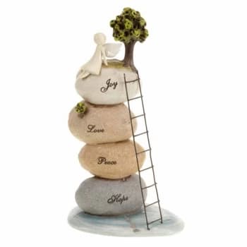 Lrg Joy Love Peace Hope Angel Stones By Heaven Sends