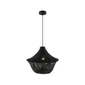 Larissa Varosha Bamboo Wire Ceiling Pendant Light E27 Black