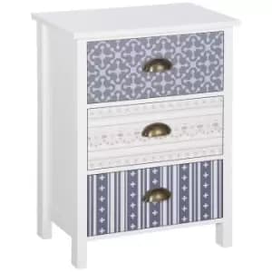 Storage Cabinet Chest of Drawers 3 Drawer Dresser Handle Bedroom