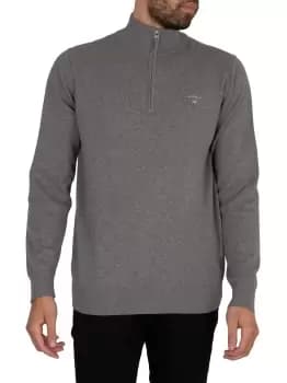 Classic Cotton Half Zip Knit