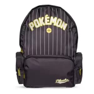 Pokemon Logo Deluxe Backpack, Black (BP871731POK)
