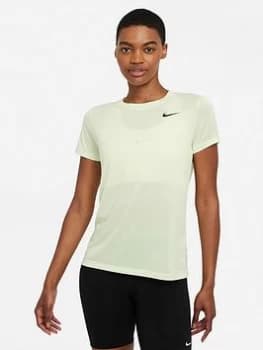 Nike Training Dry T-Shirt - Lime , Lime, Size L, Women