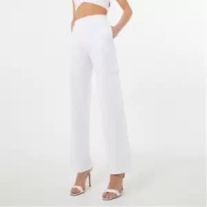 Jack Wills Wide Leg Cargo Pant - White