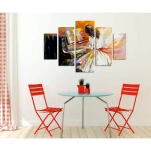 ST235 Multicolor Decorative MDF Painting (5 Pieces)