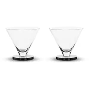 Tom Dixon Dixon Puck Cocktail Glass - Set of 2 - Clear
