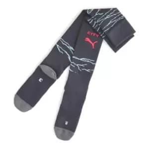 Puma Manchester City Graphic Socks 2023 2024 Adults - Blue