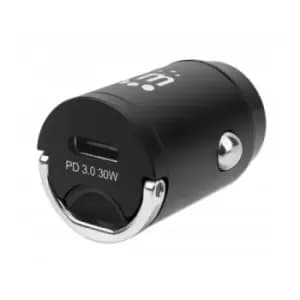 Manhattan Car/Auto Mini Mobile Device Charger USB-C Output Power Delivery up to 30W ULTRA COMPACT Overload/Overcurrent/Overheat Protection Foldable ri