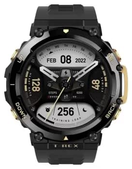 Amazfit T-Rex 2 Smartwatch - Astro Black and Gold