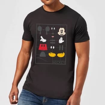 Disney Mickey Mouse Construction Kit T-Shirt - Black - 3XL - Black