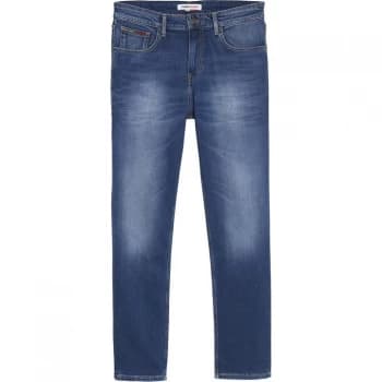 Tommy Jeans Straight Ryan Mens Jeans - Wilson Mid Blue