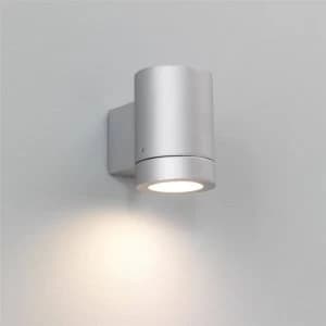 1 Light Outdoor Wall Light Painted Silver IP44, GU10