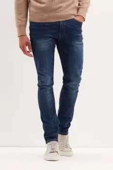 Mens Skinny Mid Blue Jeans