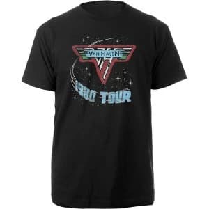 1980 Tour Logo Unisex XX-Large T-Shirt - Black