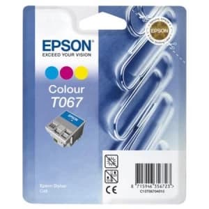 Epson Paperclip T067 Tri Colour Ink Cartridge
