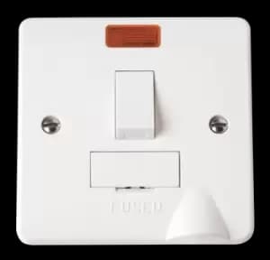 Click Scolmore Mode 13A 2 Gang Fused Spur With Neon Polar White - CMA052
