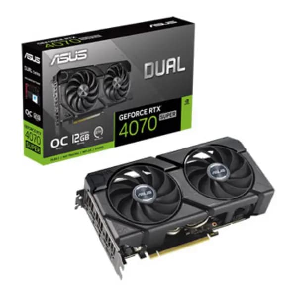 Asus ASUS Dual -RTX4070S-O12G-EVO NVIDIA GeForce RTX 4070 SUPER 12 GB GDDR6X 90YV0KC0-M0NA00