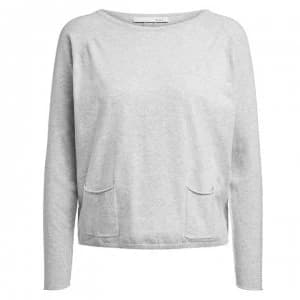 Oui Pocket Jumper - Light Grey 9087