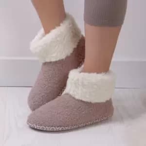 totes Isotoner Bobble Ladies Slipper Boots Pink