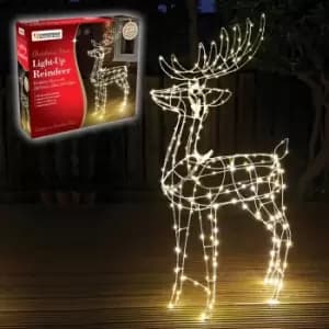 Christmas Workshop 115cm 250 LED Light Up Reindeer - Warm White