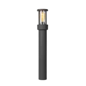 Lori Modern Bollard Light Outdoor, Day Night Sensor - 1xE27 - IP44 - Anthracite