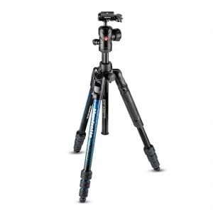 Manfrotto MKBFRTA4BL BH Befree Advanced Travel Aluminum Tripod with 494 Ball Head Twist Locks Blue
