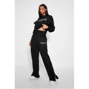 I Saw It First Reclaim Sustainable Staples Wide Leg Joggers - Black