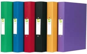 Q-Connect 2-Ring Binder A4 Polypropylene Assorted Pk 10