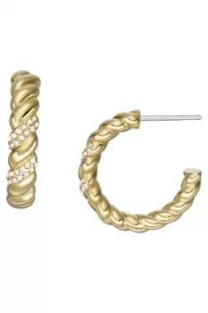Ladies Fossil Jewellery Vintage Twist Earrings