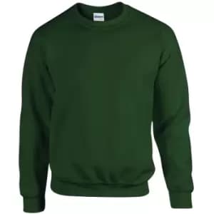 Gildan Childrens Unisex Heavy Blend Crewneck Sweatshirt (Pack Of 2) (M) (Forest Green)