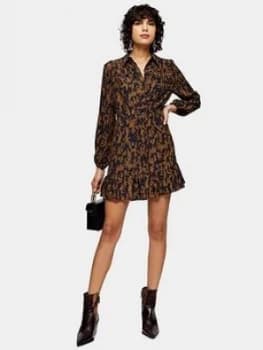 Topshop Tiered Mini Dress - Multi