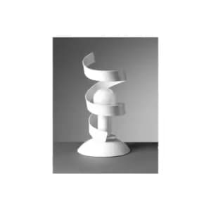 Zoe Ribbon Table Lamp, White