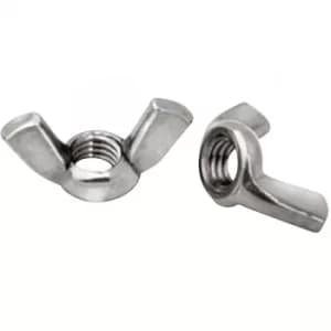 Toolcraft Wing Nuts DIN 315 Galvanised Steel M3 Pack Of 10