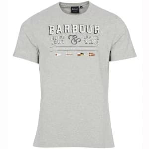 Barbour Mens Rope Tee Grey Marl Large