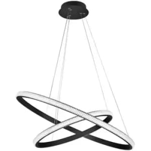 Netlighting Merano Clovis Integrated LED Pendant Ceiling Light Dimmable Sandy Bl