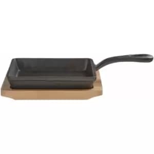 Hygge Square Pan on Wood Base - Premier Housewares