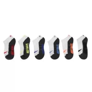Nike 6 Pack of Just Do It No Show Socks - White
