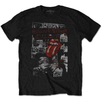 The Rolling Stones - Elite Faded Unisex Large T-Shirt - Black