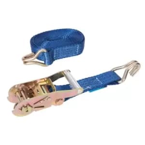 Silverline Ratchet Tie Down Strap J-Hook 6m x38mm Capacity 3000kg 786547
