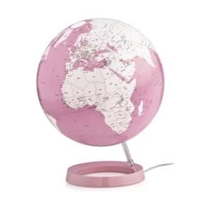 Nova Rico Atmosphere 30cm Illuminated Globe - Bright Coral