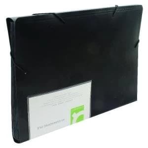 Q-Connect Expanding File 13-Pocket Black A4 KF01276