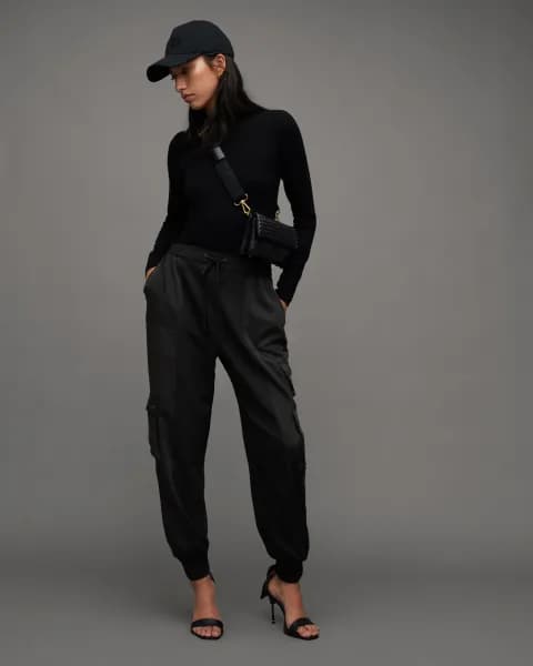 AllSaints Venus Relaxed Tapered Utility Trousers