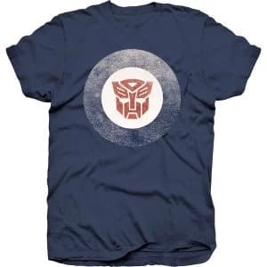 Hasbro - Transformers Target Logo Unisex Large T-Shirt - Blue