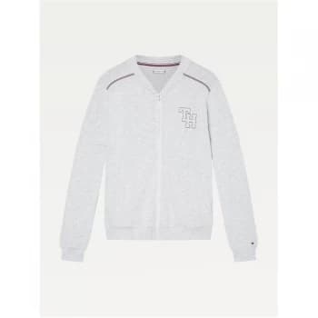 Tommy Bodywear Retro Classic Zip Top - Ice/Grey/Htr