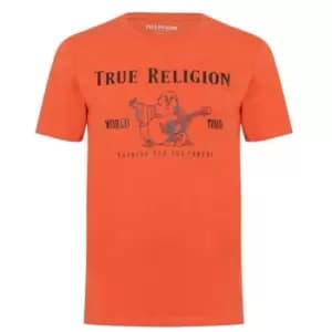 True Religion Buddha T Shirt - Orange