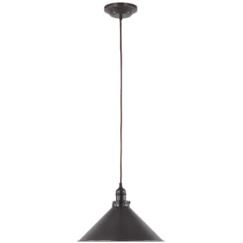 Elstead - Provence - 1 Light Dome Ceiling Pendant Old Bronze, E27