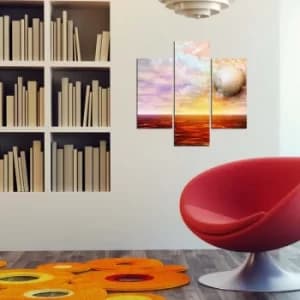 3MDF-029 Multicolor Decorative MDF Painting (3 Pieces)