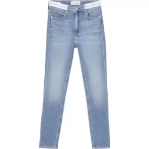 Calvin Klein Jeans High Rise Super Skinny Ankle - Blue