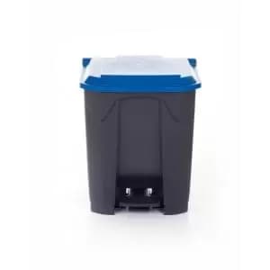 Pedal Bin 30L Polypropylene Grey Body & Blue Lid CPB30ZBlue Lid