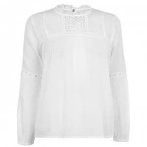 Only Cristie Denim Blouse - Cloud Dancer