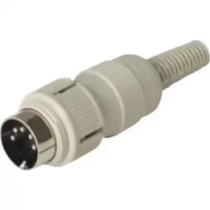 Hirschmann 930 304-517-1 DIN connector Plug, straight Number of pins: 3 Grey